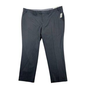 Chaps Dress Pants‎ Men’s 46x30 Gray Stretch Flat Front Classic Work Office NWT